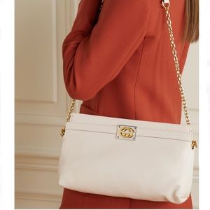 Gucci Matisse Leather Shoulder Bag - Ecru